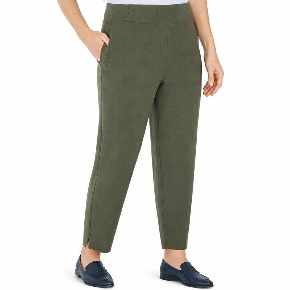 Kirkland Signature Women's M Ankle Pant Green a2241